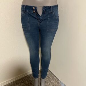 Copper flash high rise skinny jeans size 12